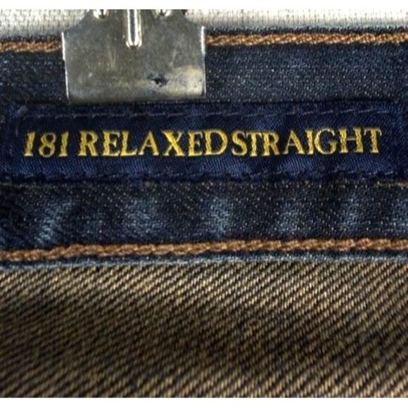 Lucky Brand 181 Relaxed Straight Men's Jeans Blue Denim Size 40x32 - Picture 4 of 13